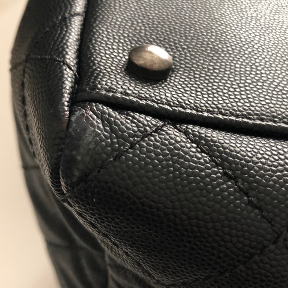 CHANEL Caviar Tote with Exotic Handles - Picture 13 of 16